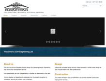 Tablet Screenshot of dghengineering.com